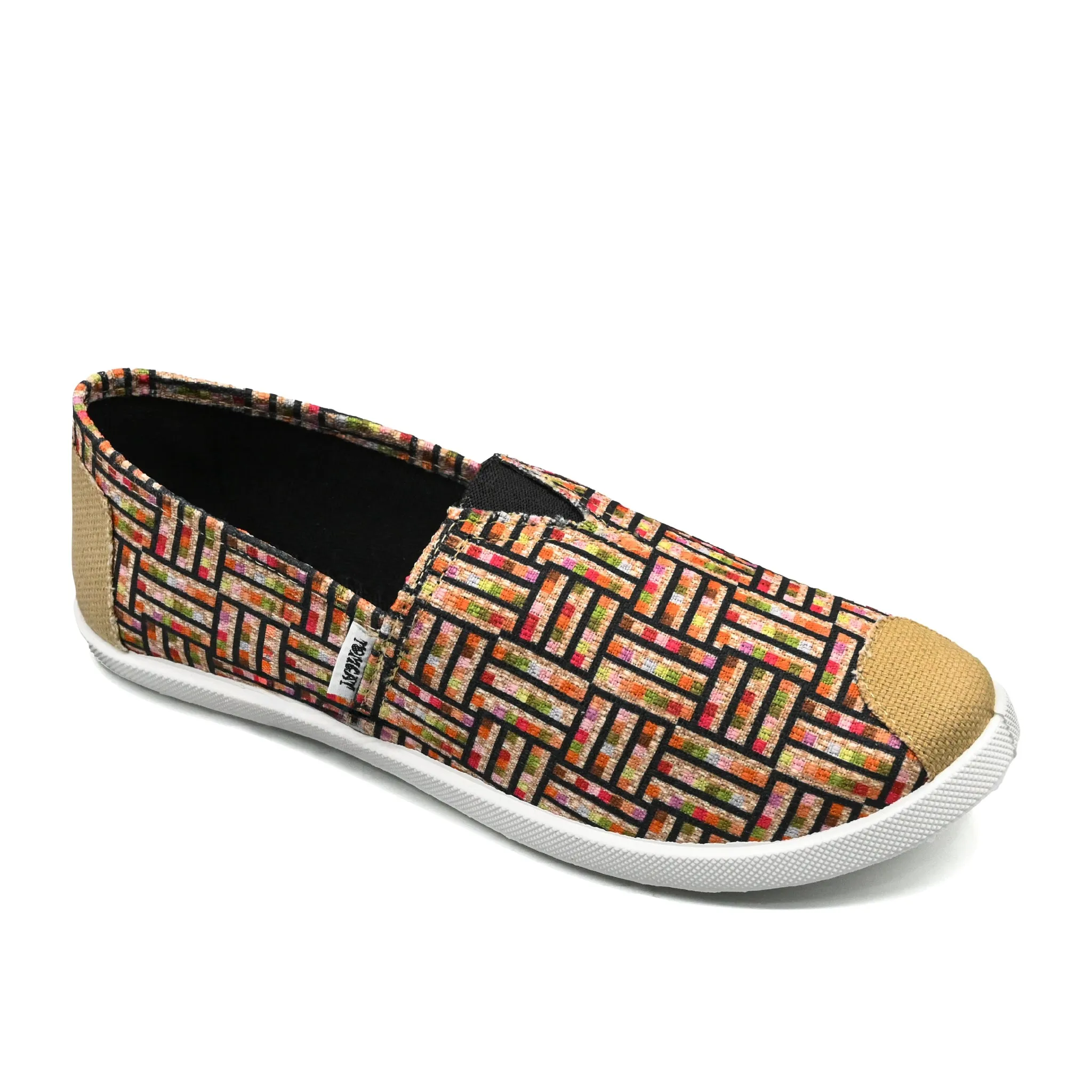 Emmy Chapisha Canvas Shoes - Ankara Red Lifestyle Fit