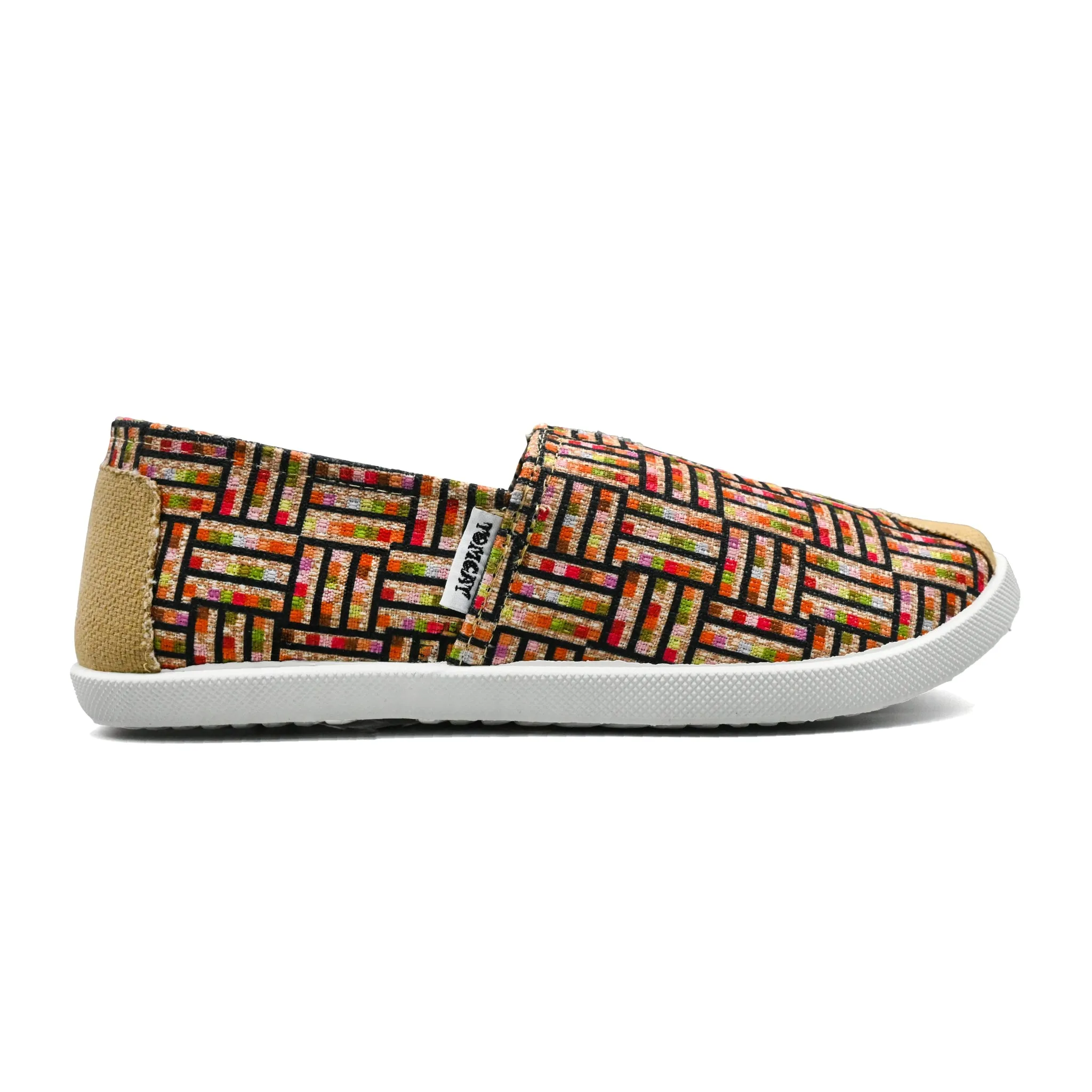 Emmy Chapisha Canvas Shoes - Ankara Red Wood Step Daily Match