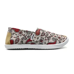 Travel Walker Hassle free Emmy Chapisha Canvas Shoes - Flowy Red