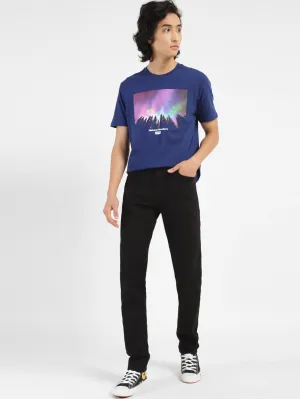 Comfortable Choice Men's 512 Black Slim Tapered Fit Mid Rise Jeans