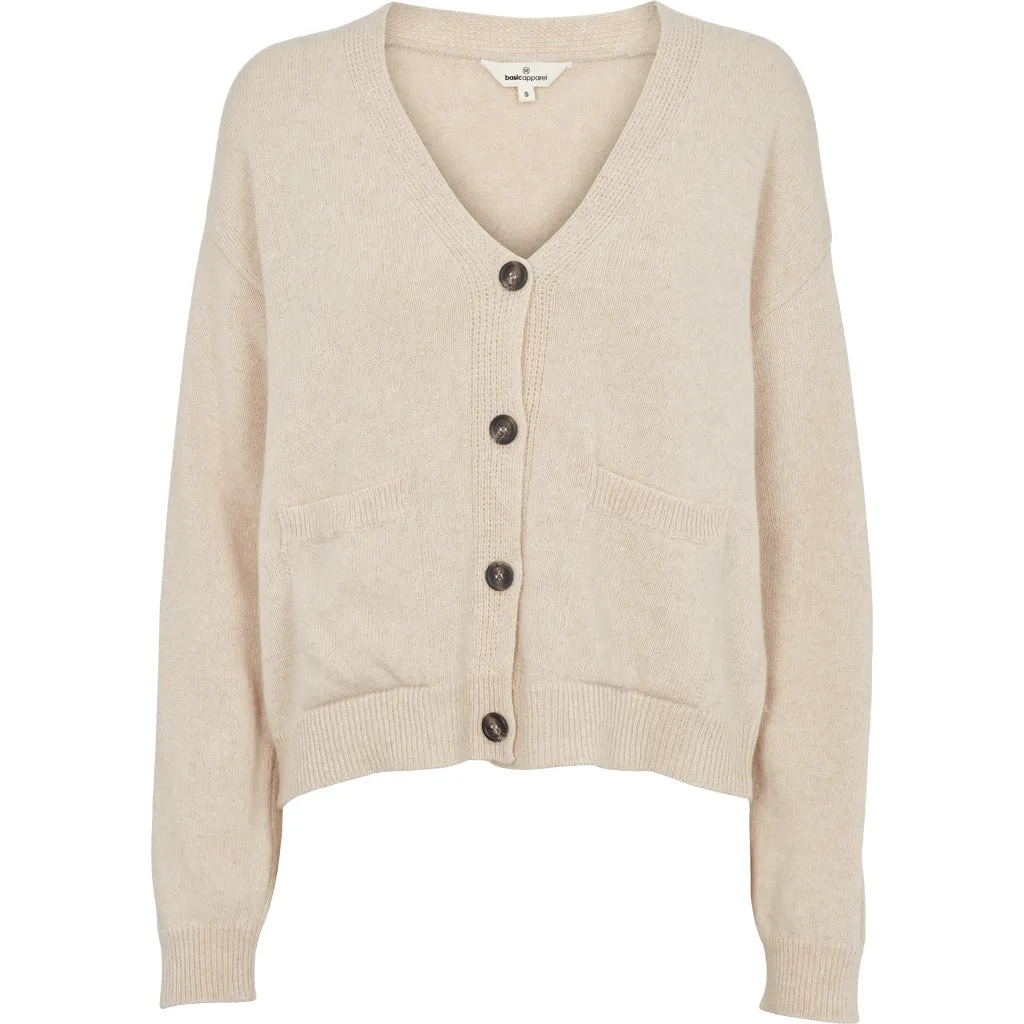 Zero Waste Production Soft Stretch Lise Cardigan - Natural melange