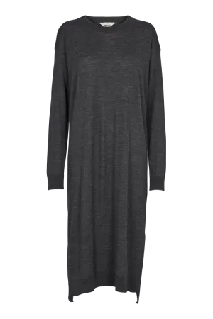 Elegant Look Grab And Go Vera Long Dress - Dark Grey Mel.