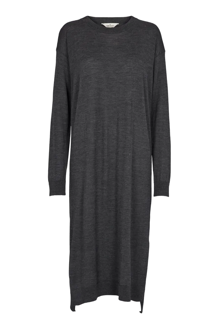 Winter Travel Vera Long Dress - Dark Grey Mel.