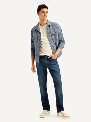 Men's 511 Blue Slim Fit Mid Rise Jeans Quality Basic