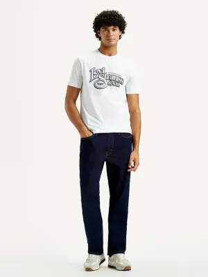 Chill Friendly Men's 541 Navy Blue Athletic Tapered Fit Mid Rise Jeans