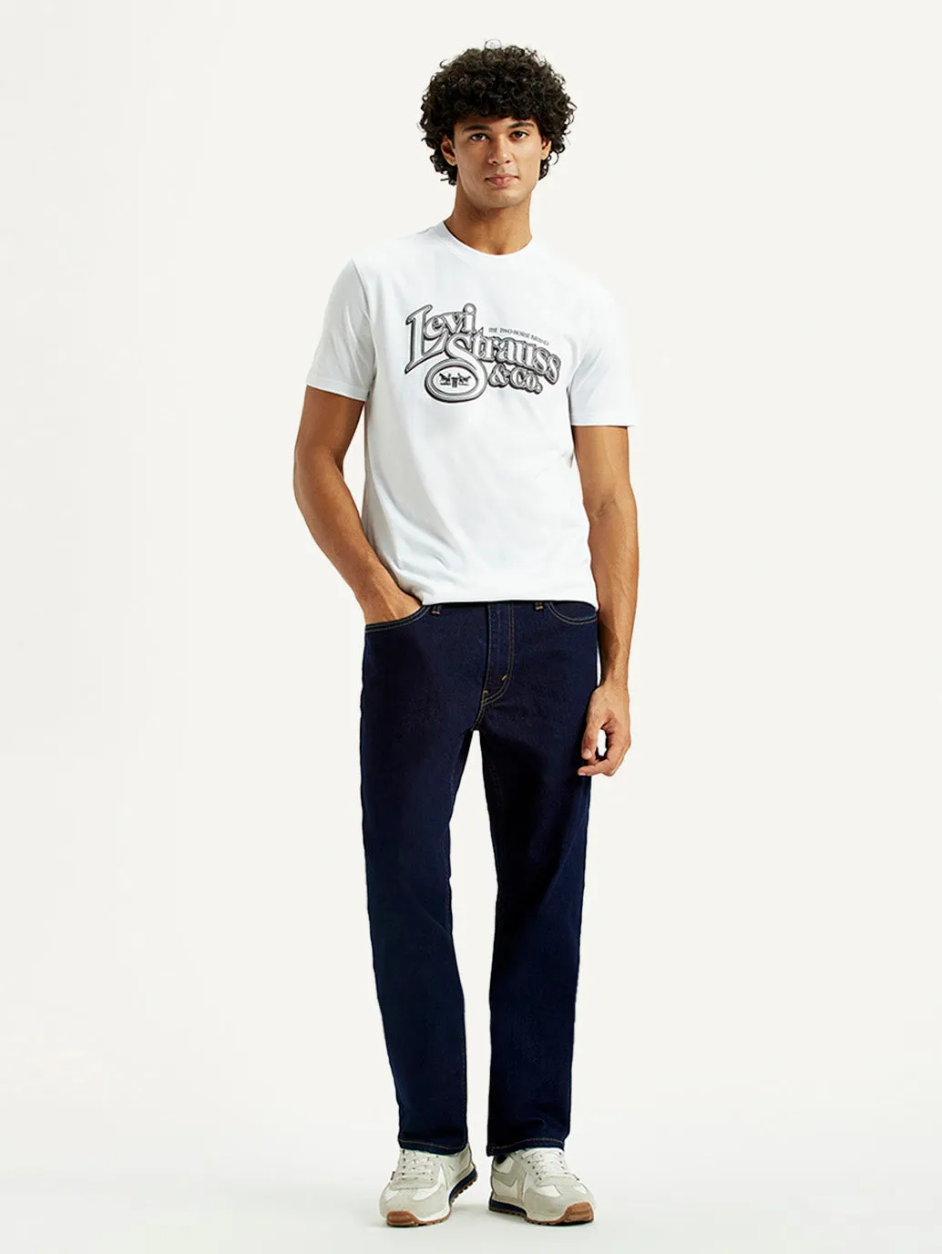 Chill Friendly Men's 541 Navy Blue Athletic Tapered Fit Mid Rise Jeans