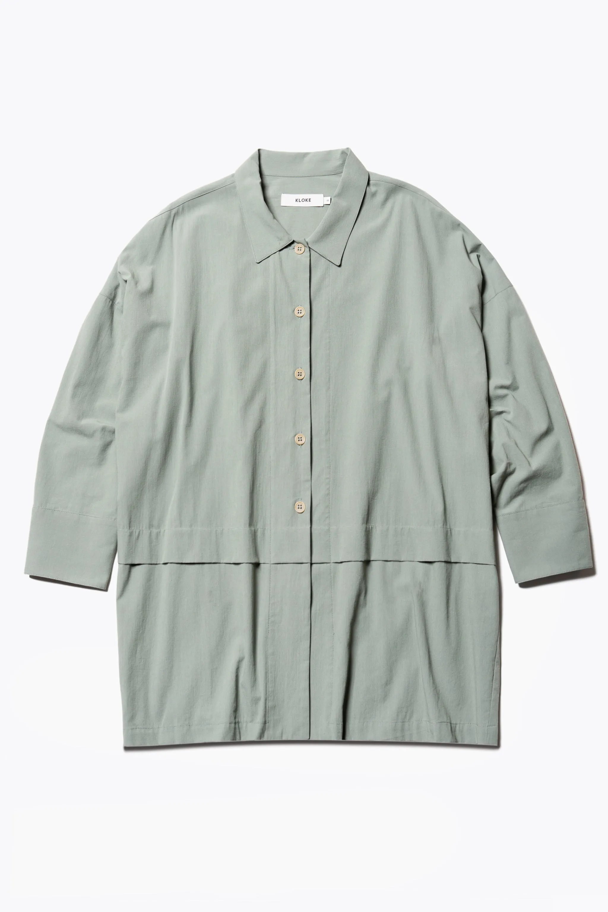 Seamless construction Plein Long Sleeve Shirt Olive