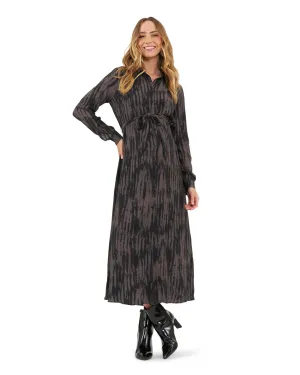 Sylvia Shirt Dress  Mocha / Black mom's choice