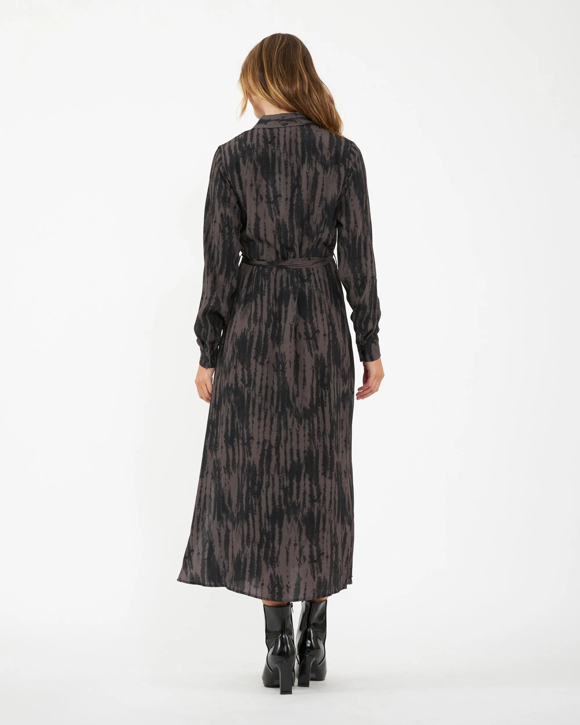 Sylvia Shirt Dress  Mocha / Black Durable Stitching breastfeeding in public