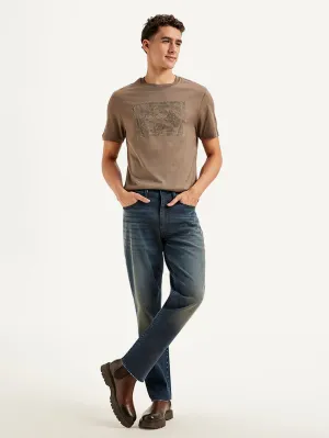 Travel Outfit Music Event Men's Redloop 541 Blue Athletic Tapered Fit Mid Rise Jeans