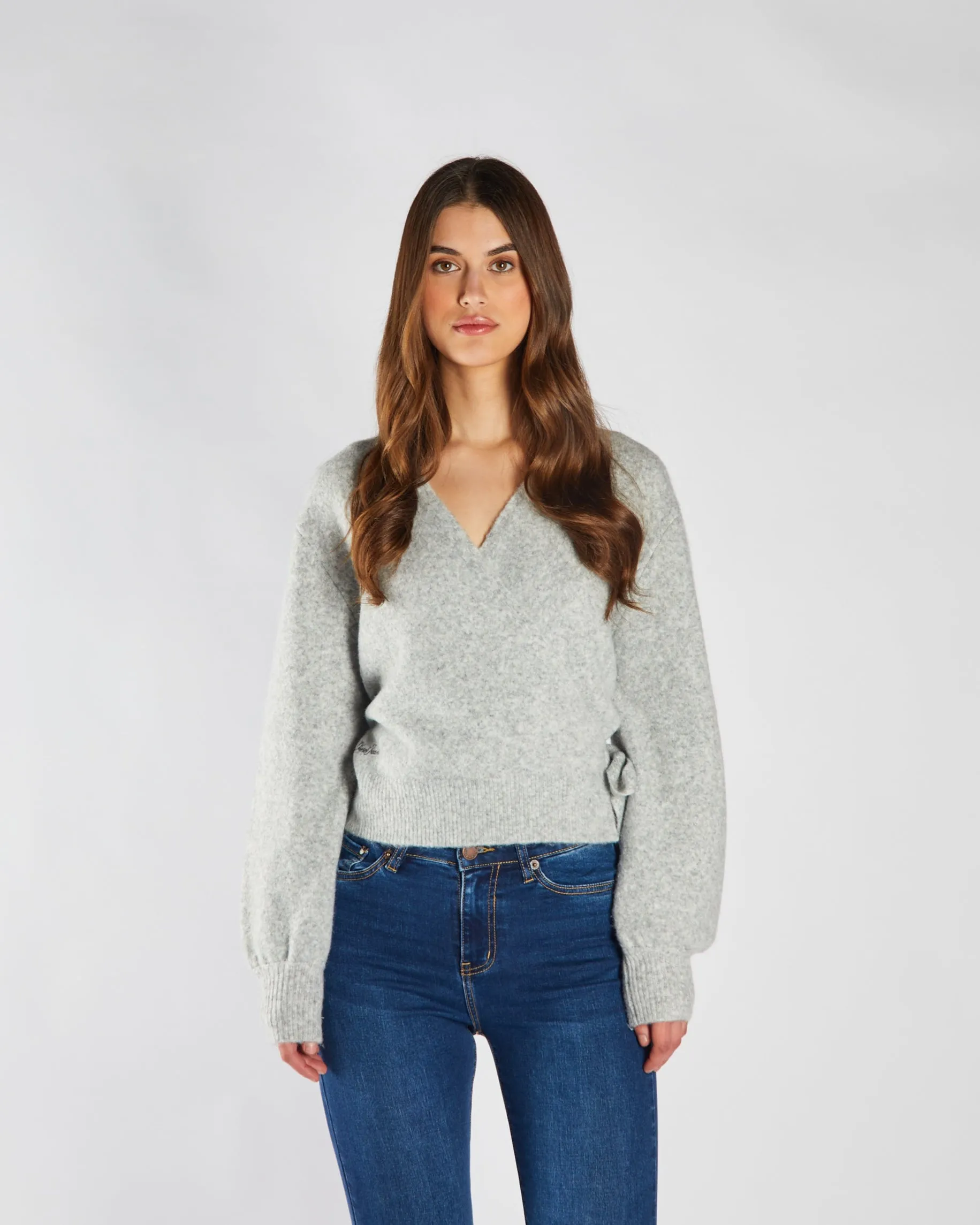 Feliza Knit Grey GarmentDyed Effect Durable Stitching