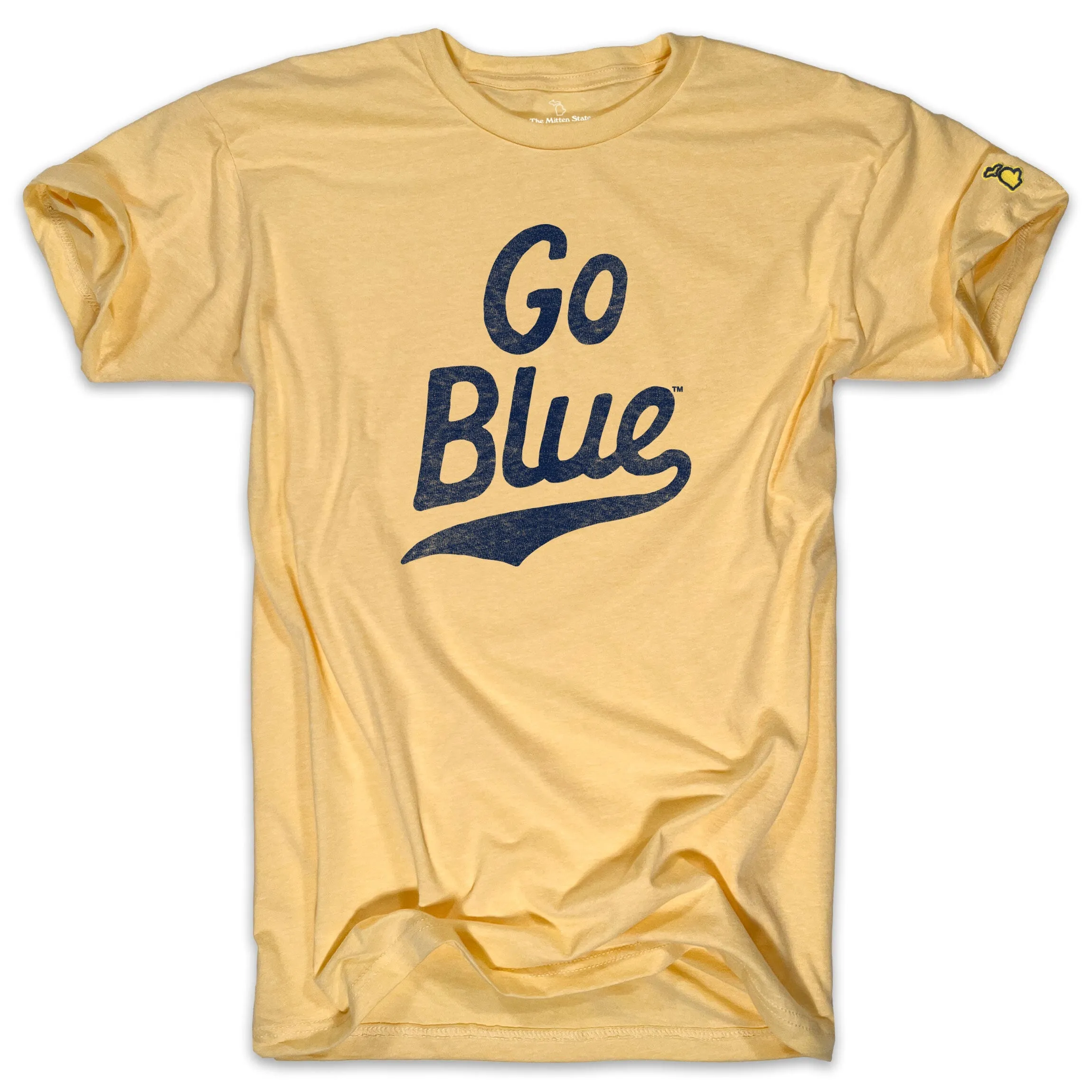 UofM - GO BLUE SCRIPT (UNISEX) Layerable Look