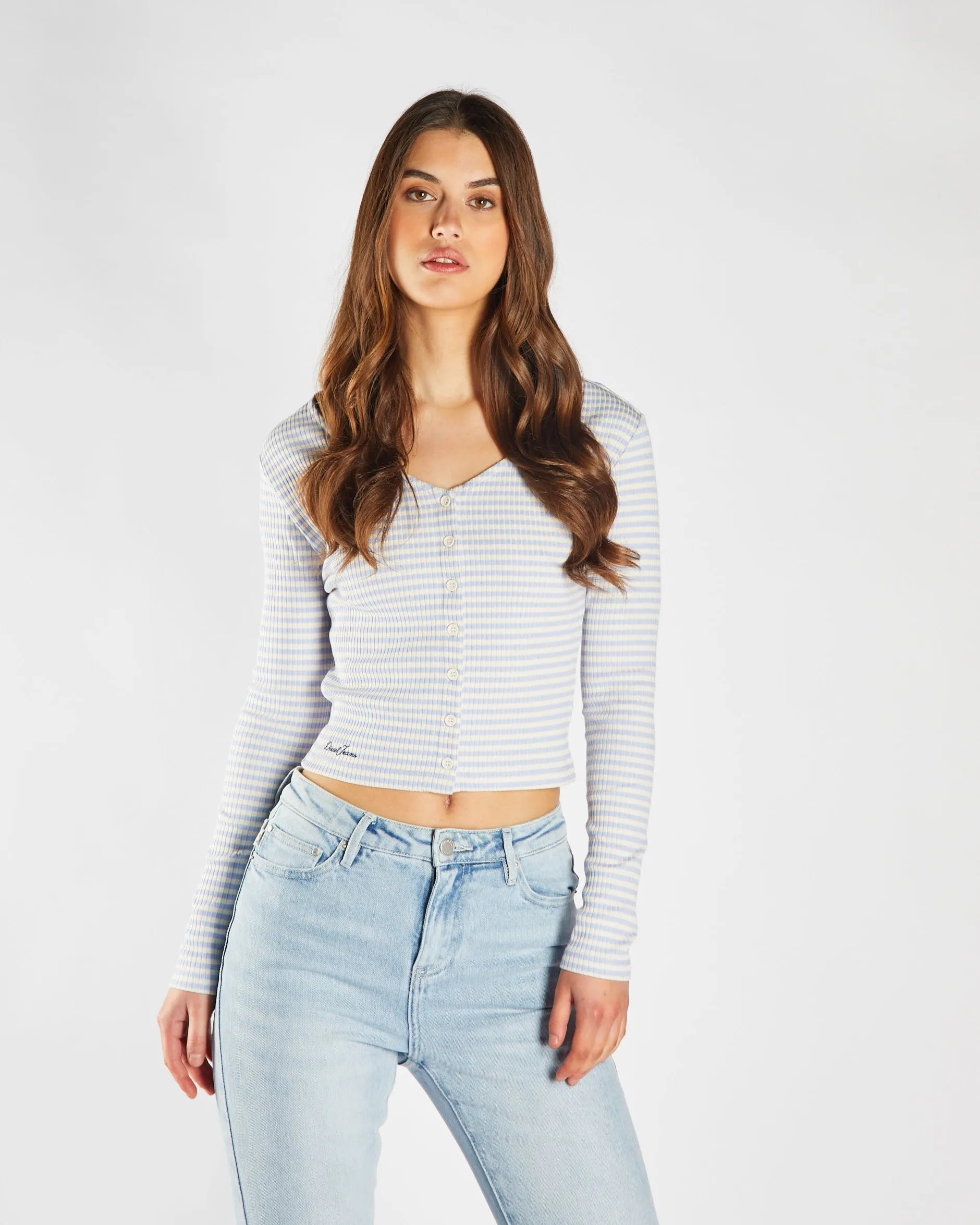 Lightweight Knit Lightweight texture Fida Knit Periwinkle & Stone