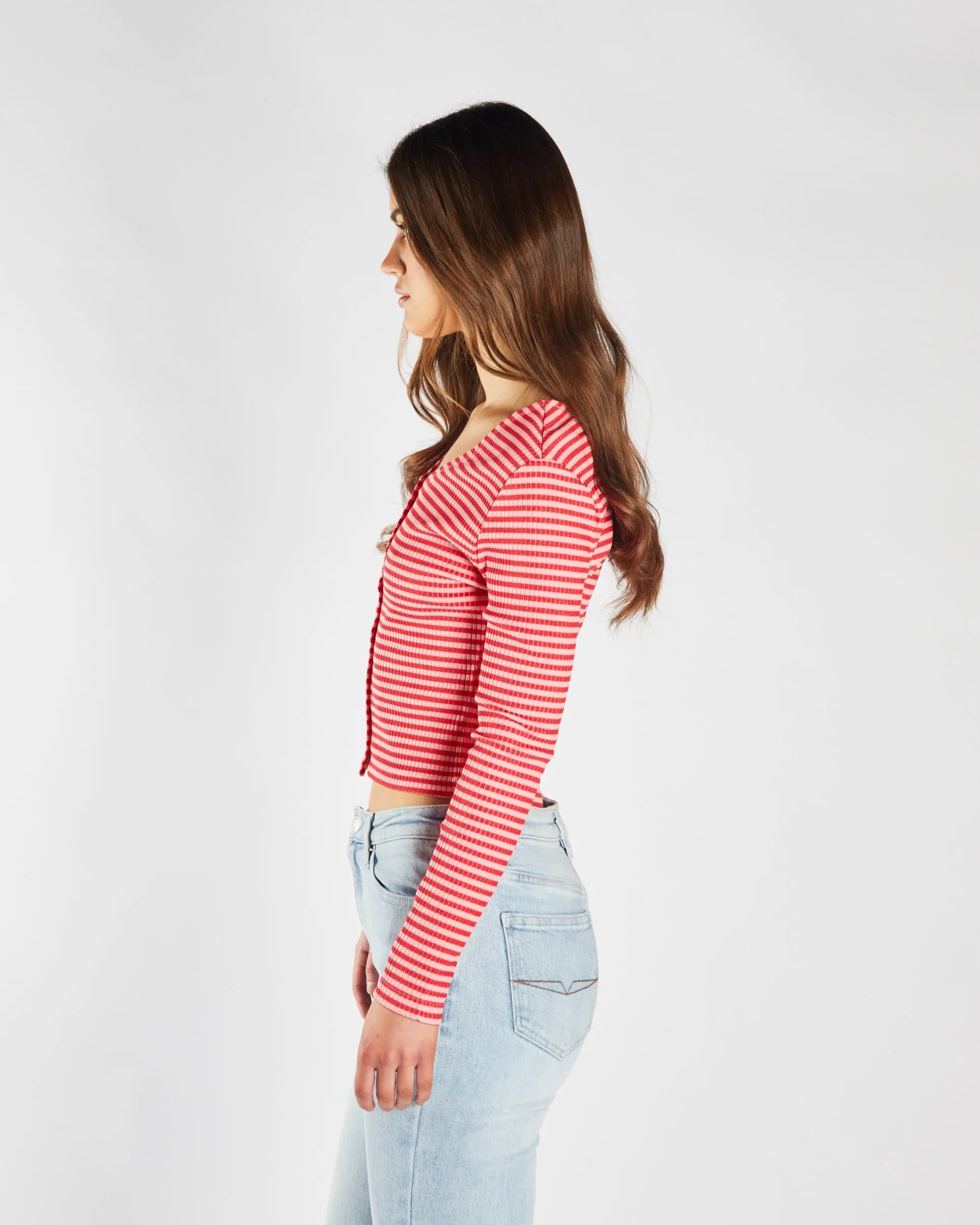 Fida Knit Pink Punch & Salsa PreShrunk Material