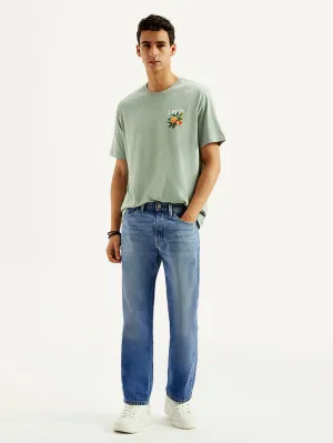 Couple Look Eco Friendly Men's 505 Blue Straight Fit Mid Rise Jeans