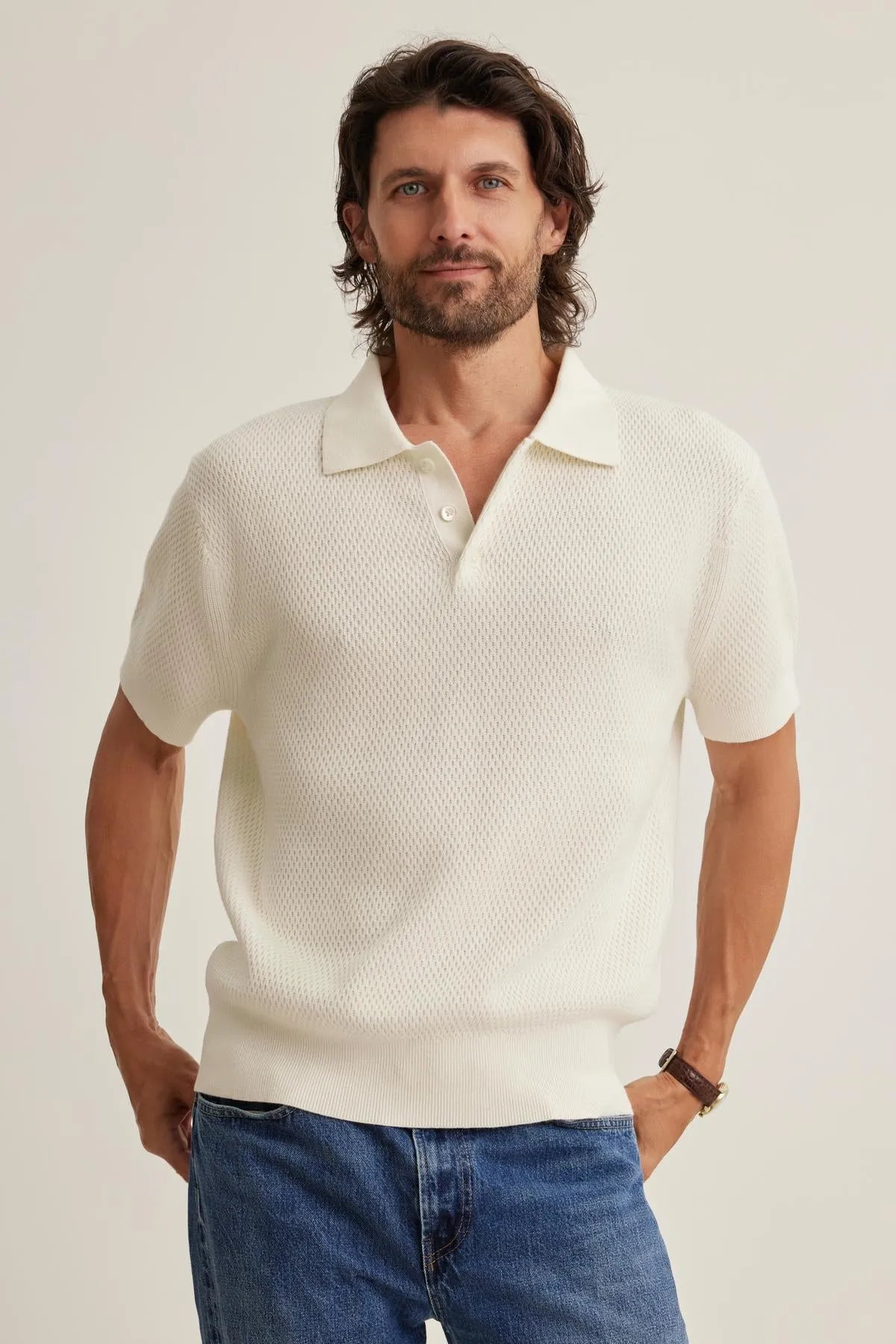 Lightweight Jersey Material LOWELL SWEATER POLO