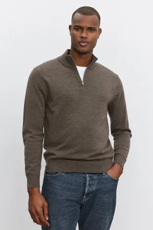 FLETCHER QUARTER-ZIP SWEATER TemperatureRegulating Fabric Gentle Fabric