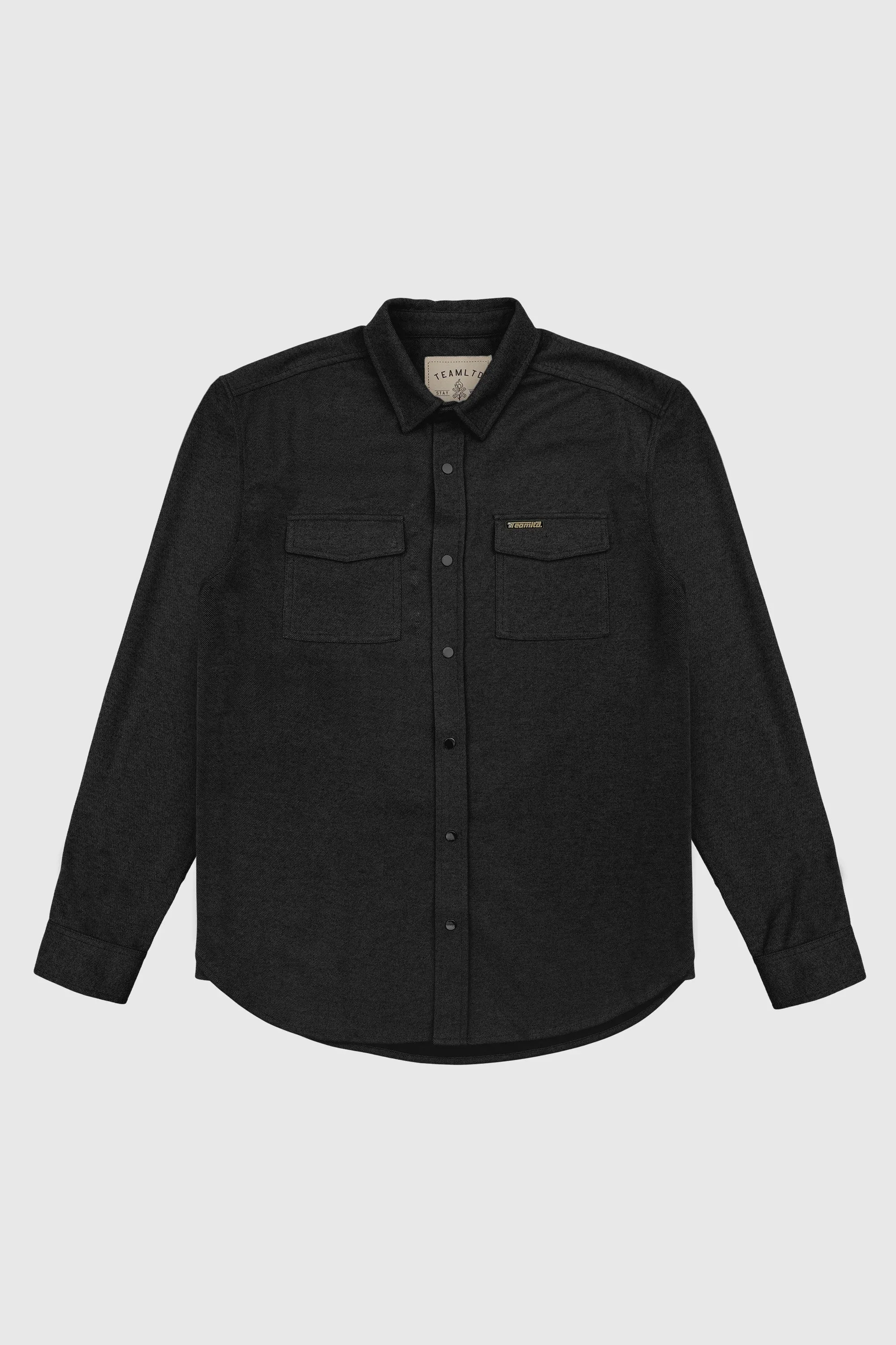 Flex Button Up Multi Layer Stitching Lace Accent