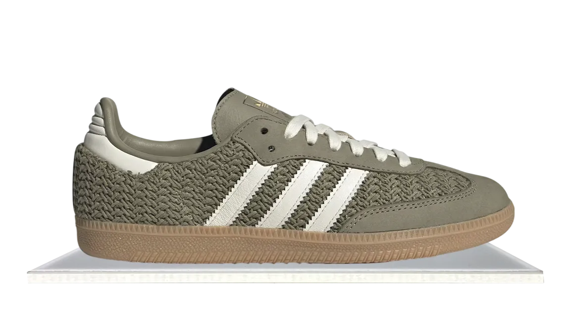 adidas Samba OG Crochet Pack Orbit Green chic aesthetic Platform Sole