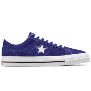 Adaptive Lacing Mechanism Buckle Design Converse - One Star Pro Shoes Night Indigo/White/Black