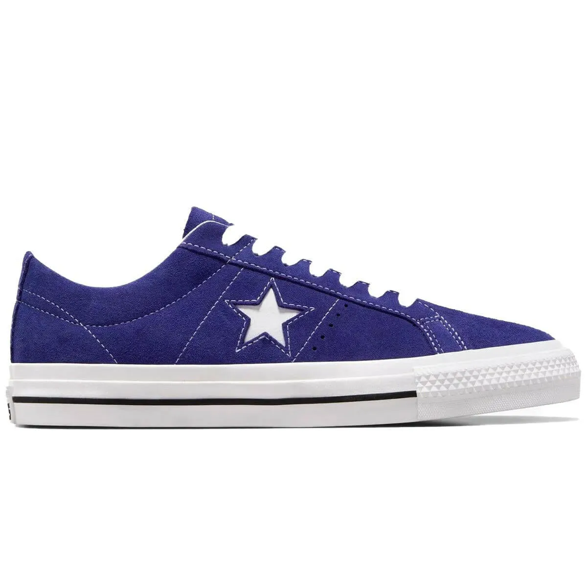 Adaptive Lacing Mechanism Buckle Design Converse - One Star Pro Shoes Night Indigo/White/Black