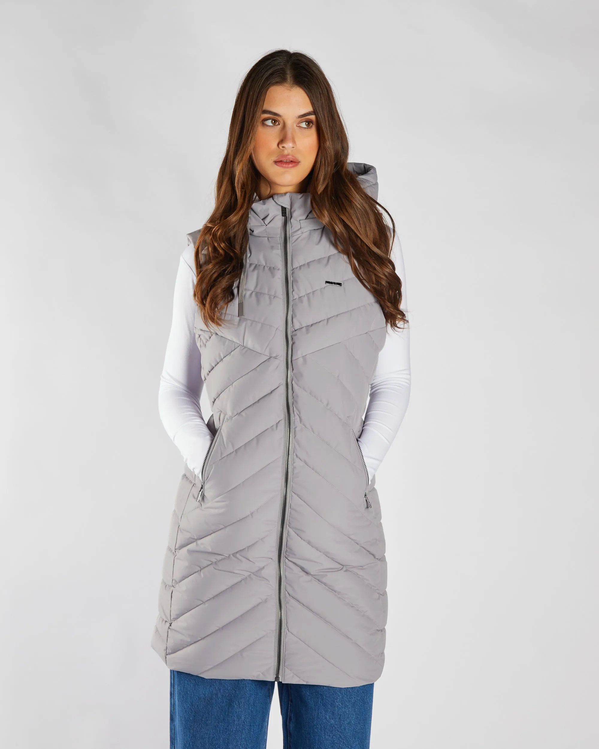 AbrasionResistant Flor Gilet Grey Blue