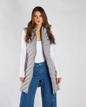 Recycled Material Construction Fade Resistant Dye Flor Gilet Grey Blue