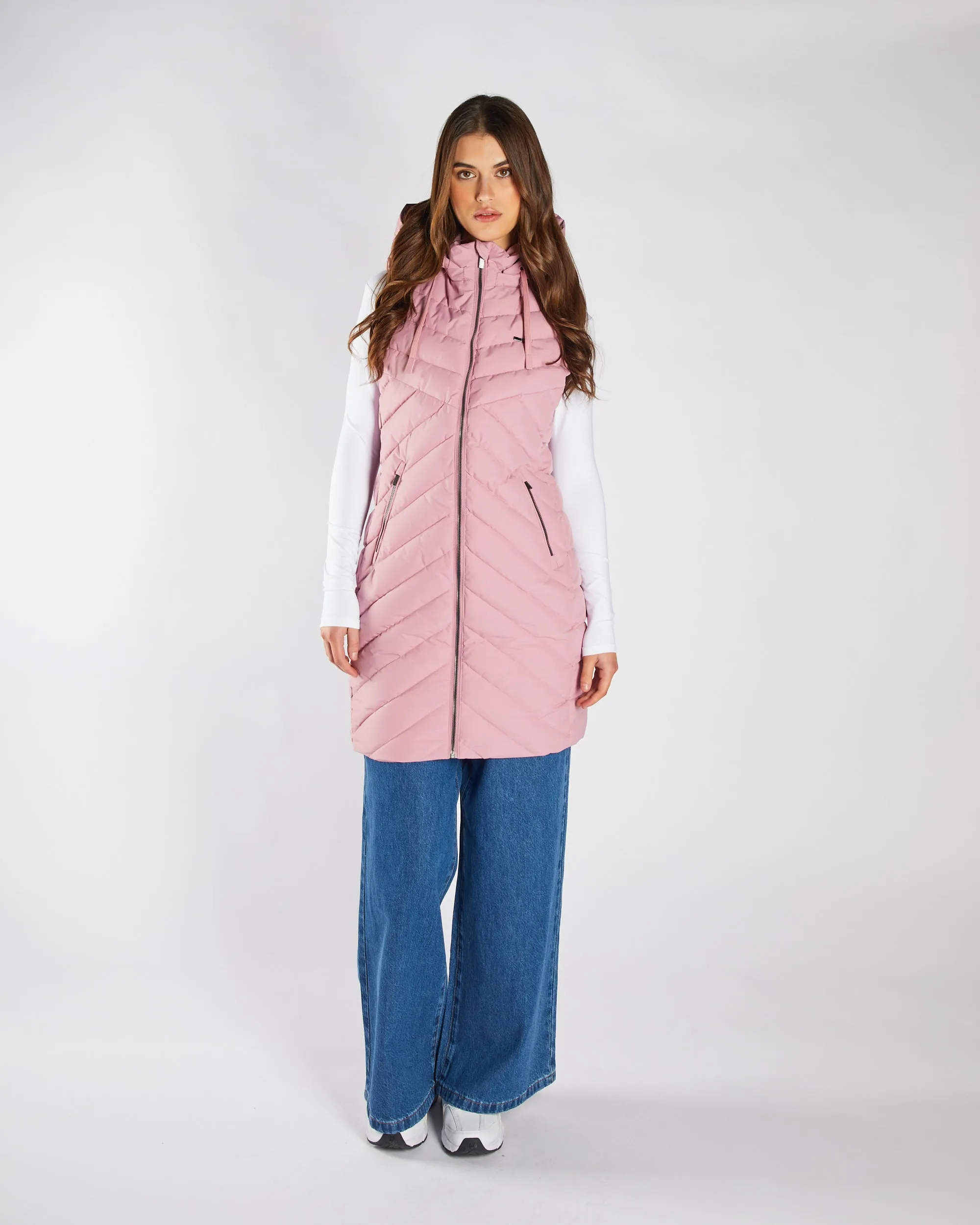 Stripe Look Ultra Flexible Flor Gilet Lilas