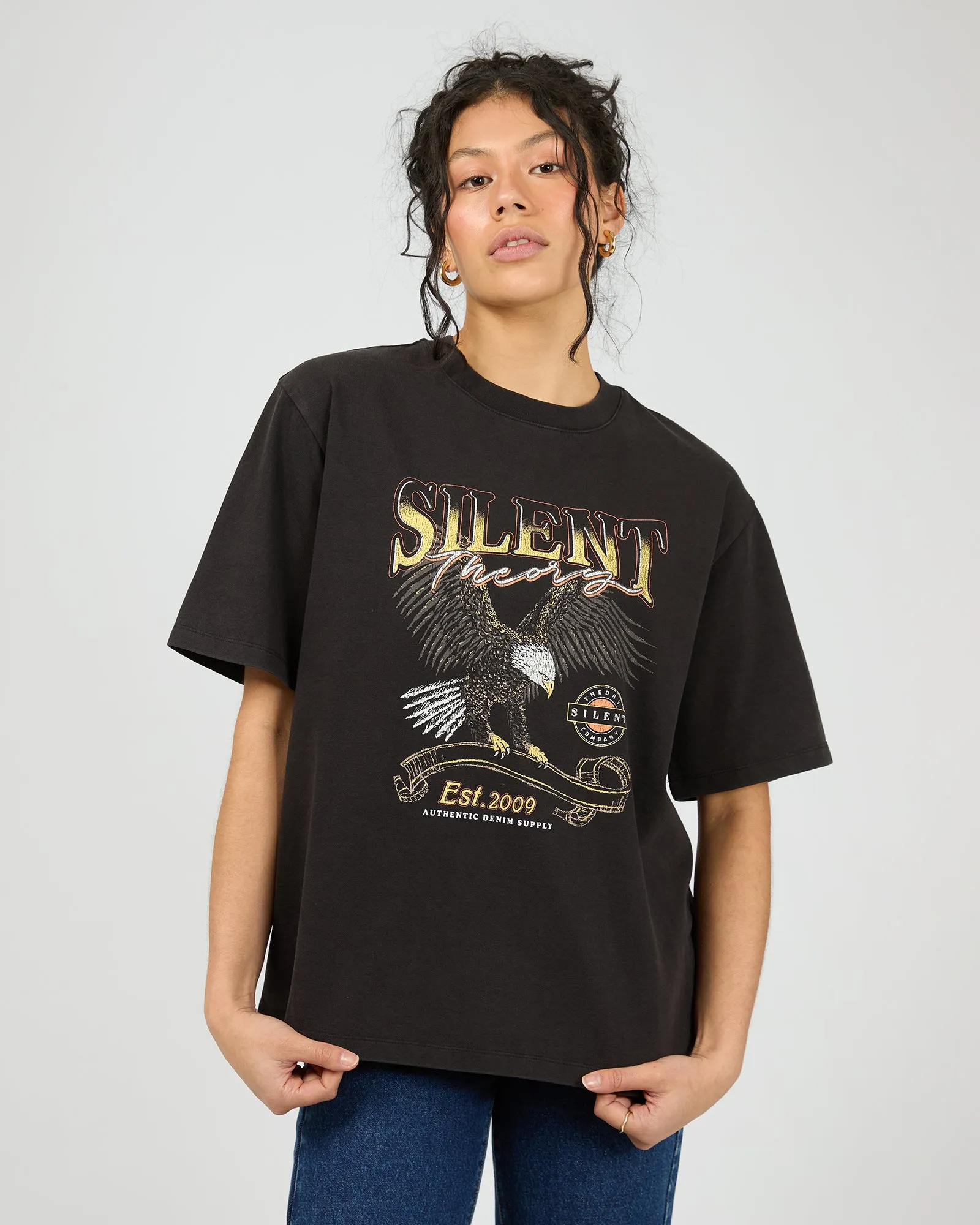 Formation Tee Washed Black Breathable Performance Fit Cashmere combination