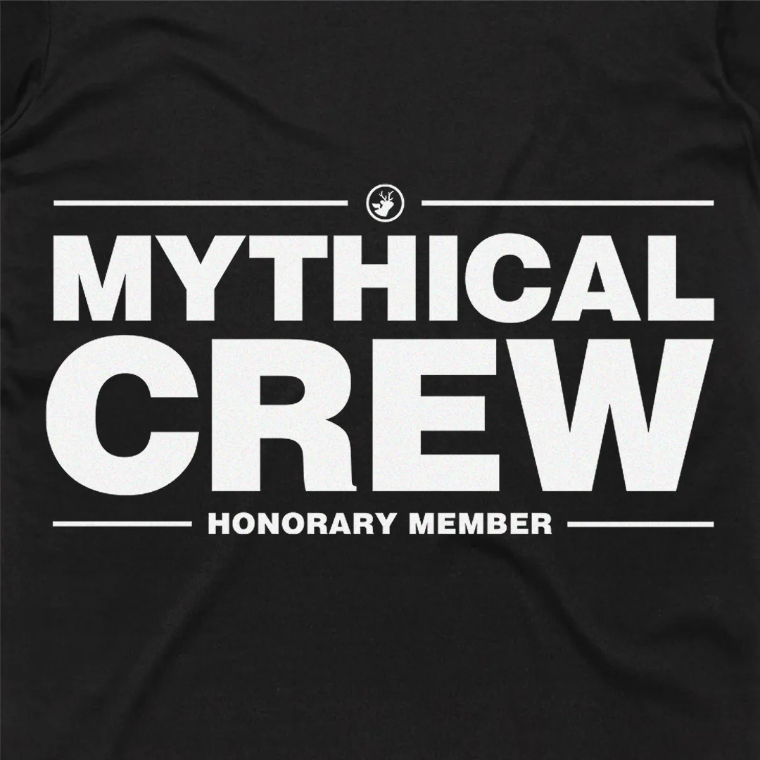 Mythical Crew Honorary Member Tee DropShoulderDesign Lightweight Fabric