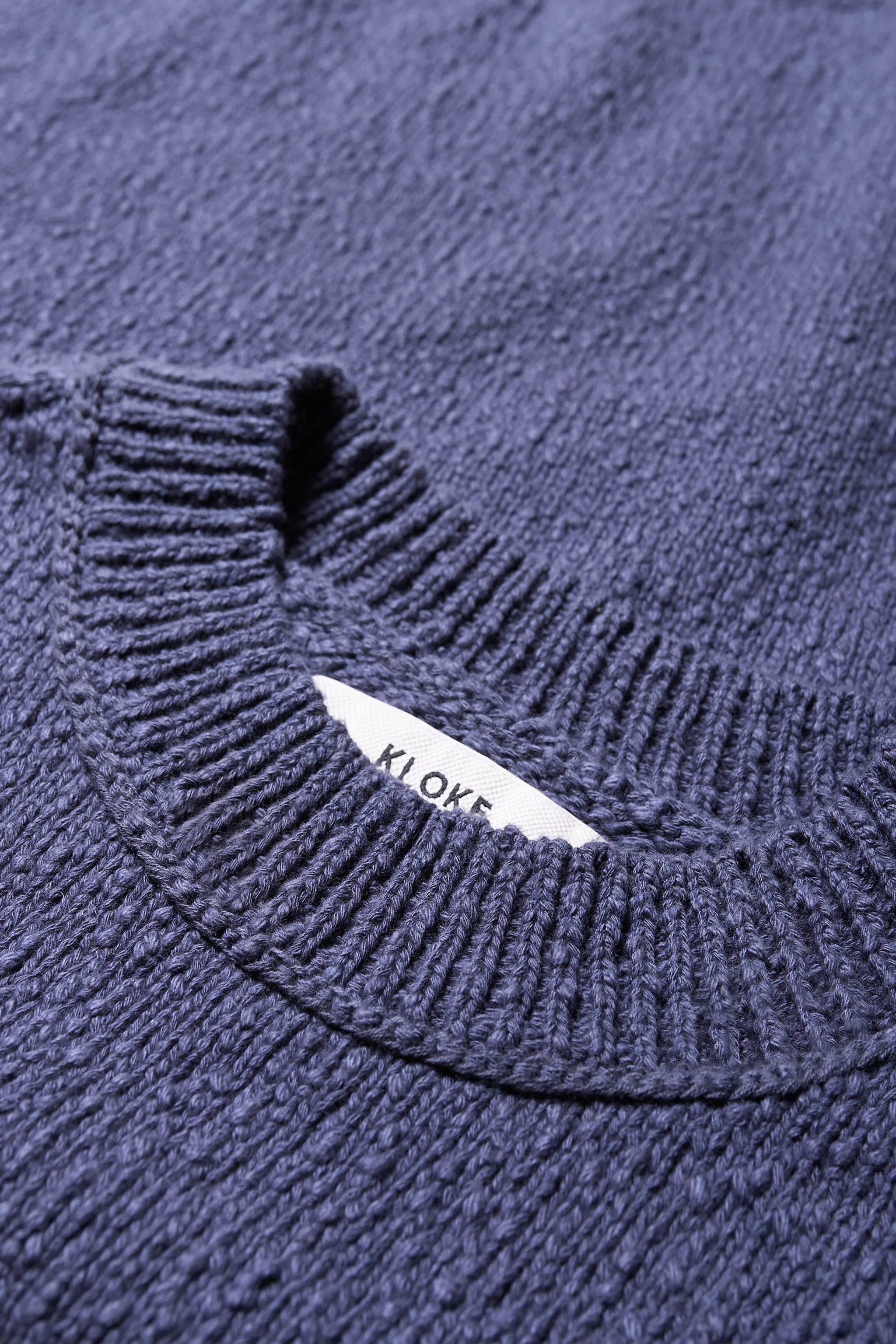 Leeway Knit Sweater Blue Home Style
