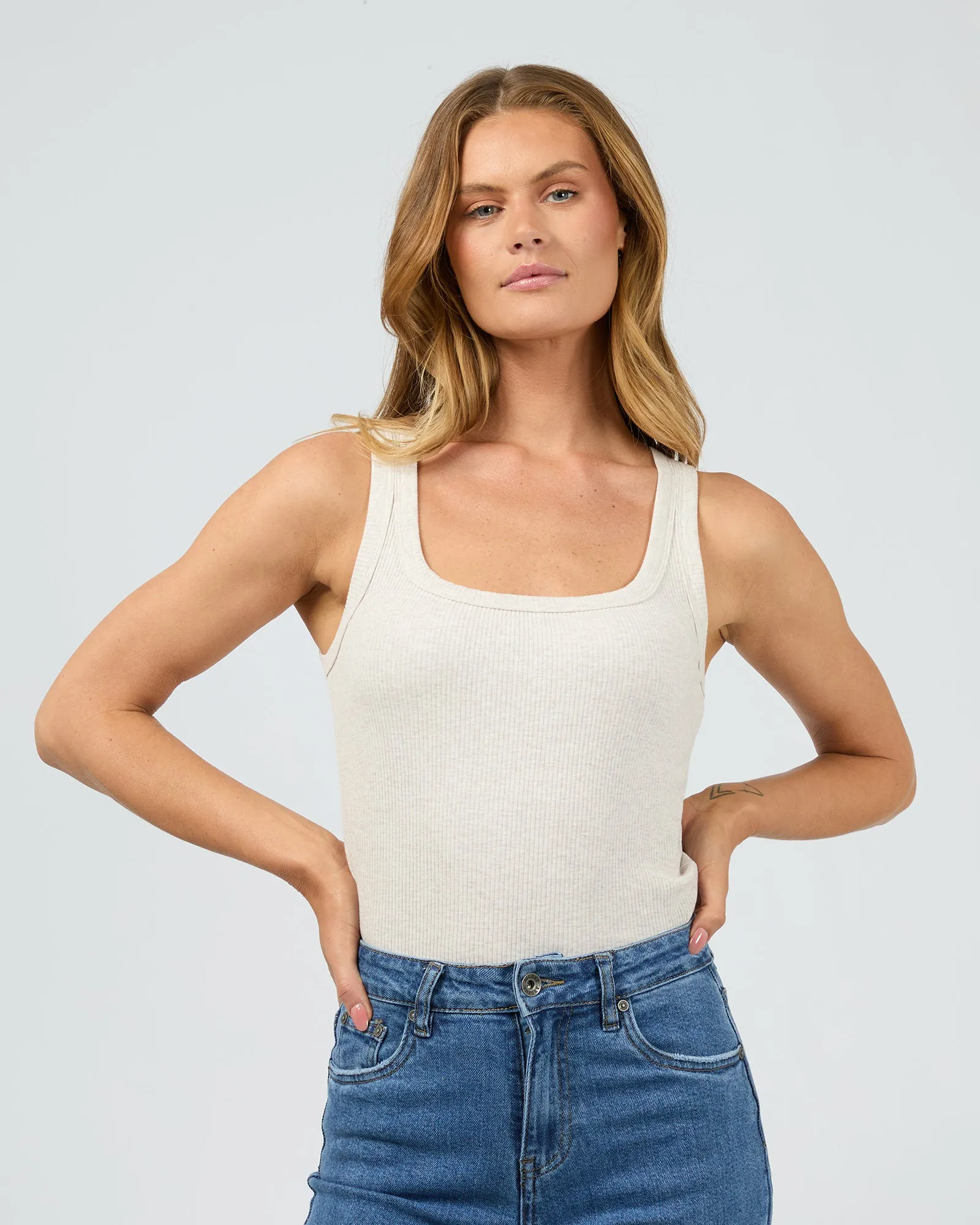 Simple Comfort Mia Tank Oatmeal