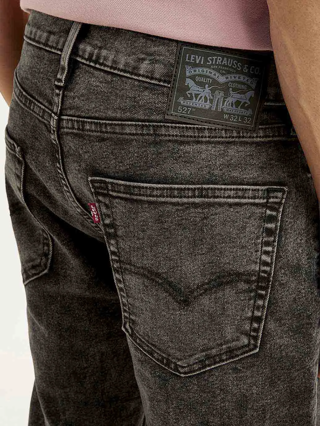 Versatile Comfort Men's 527 Grey Bootcut Fit Mid Rise Jeans