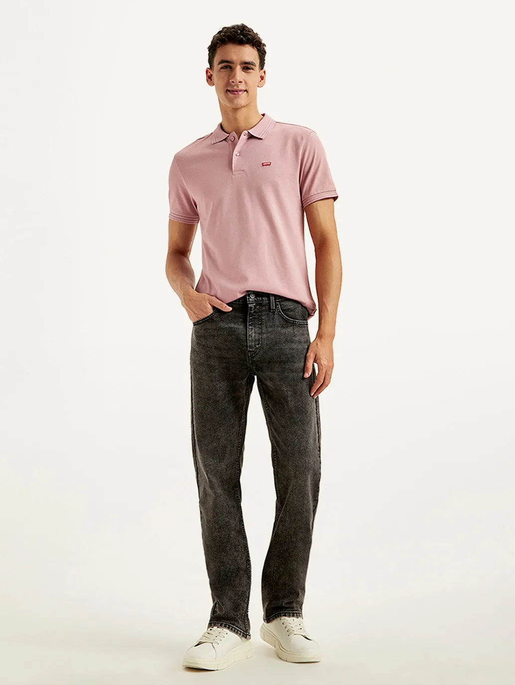 Easy Routine Flex Knit Waist Panel Men's 527 Grey Bootcut Fit Mid Rise Jeans