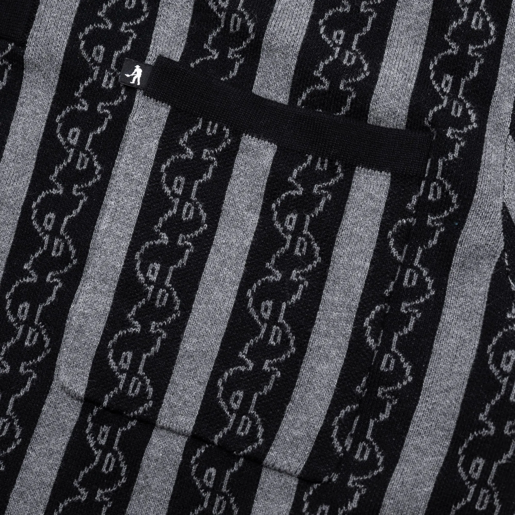 Pass~Port Pattoned Knit Polo - Black Morning Comfort Sophisticated Elegance