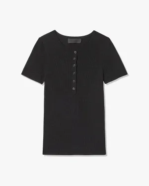 FRANCENE SILK KNIT SWEATER Twisted Cable Pattern Off-Duty Fit