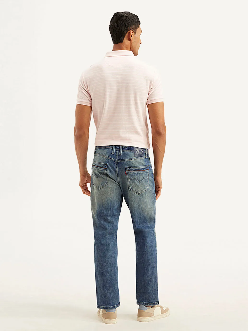 Men's 541 Blue Athletic Tapered Fit Mid Rise Jeans Timeless casual