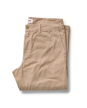 The Democratic Foundation Pant in Organic Khaki Decorative stitching OdorResistant