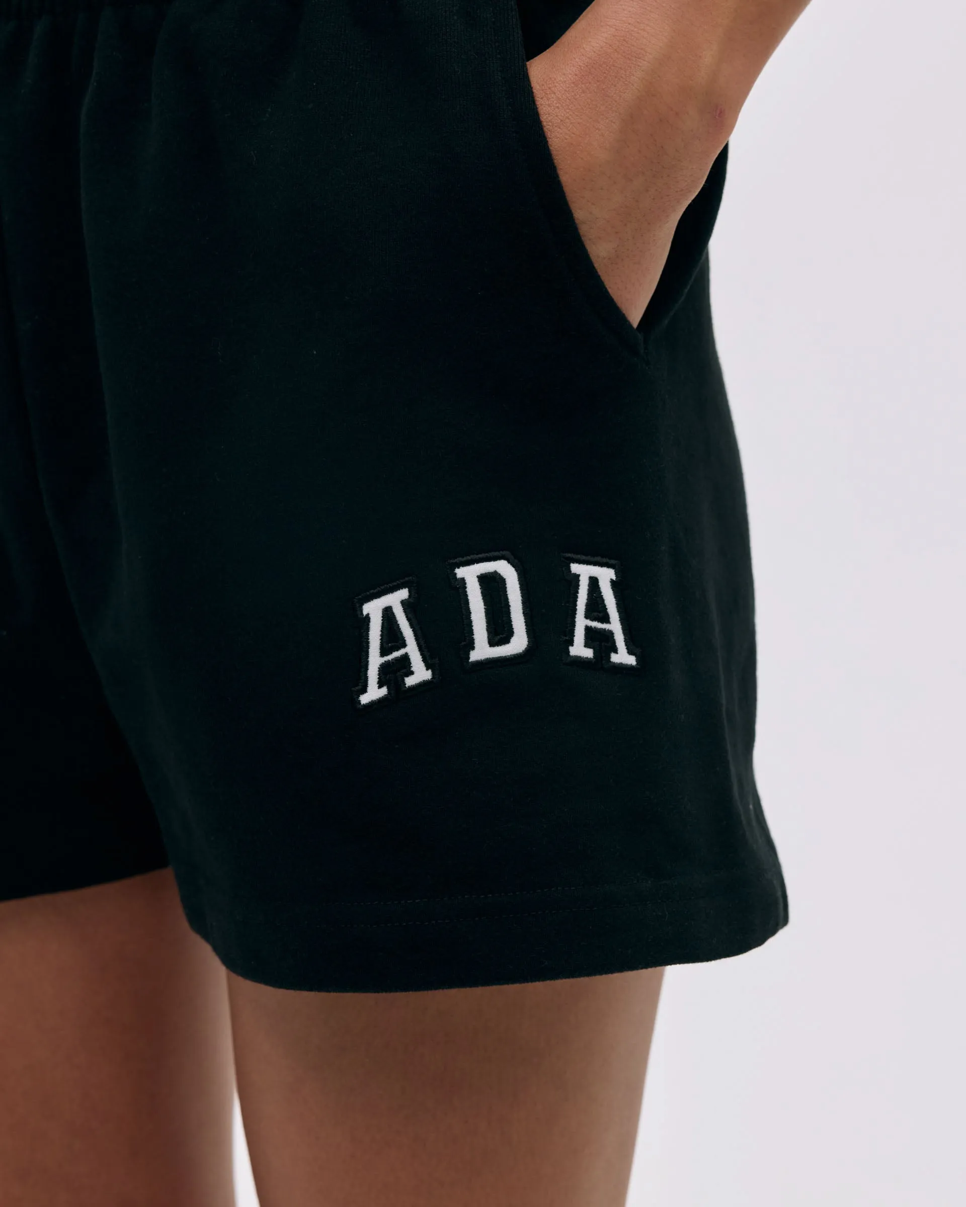fade resistant color ADA Sweat Shorts - Black