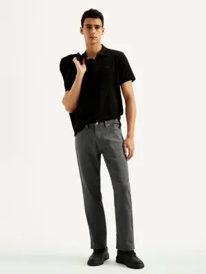 Perfect Fit Design Men's 541 Charcoal Grey Overdyed Athletic Tapered Fit Mid Rise Jeans