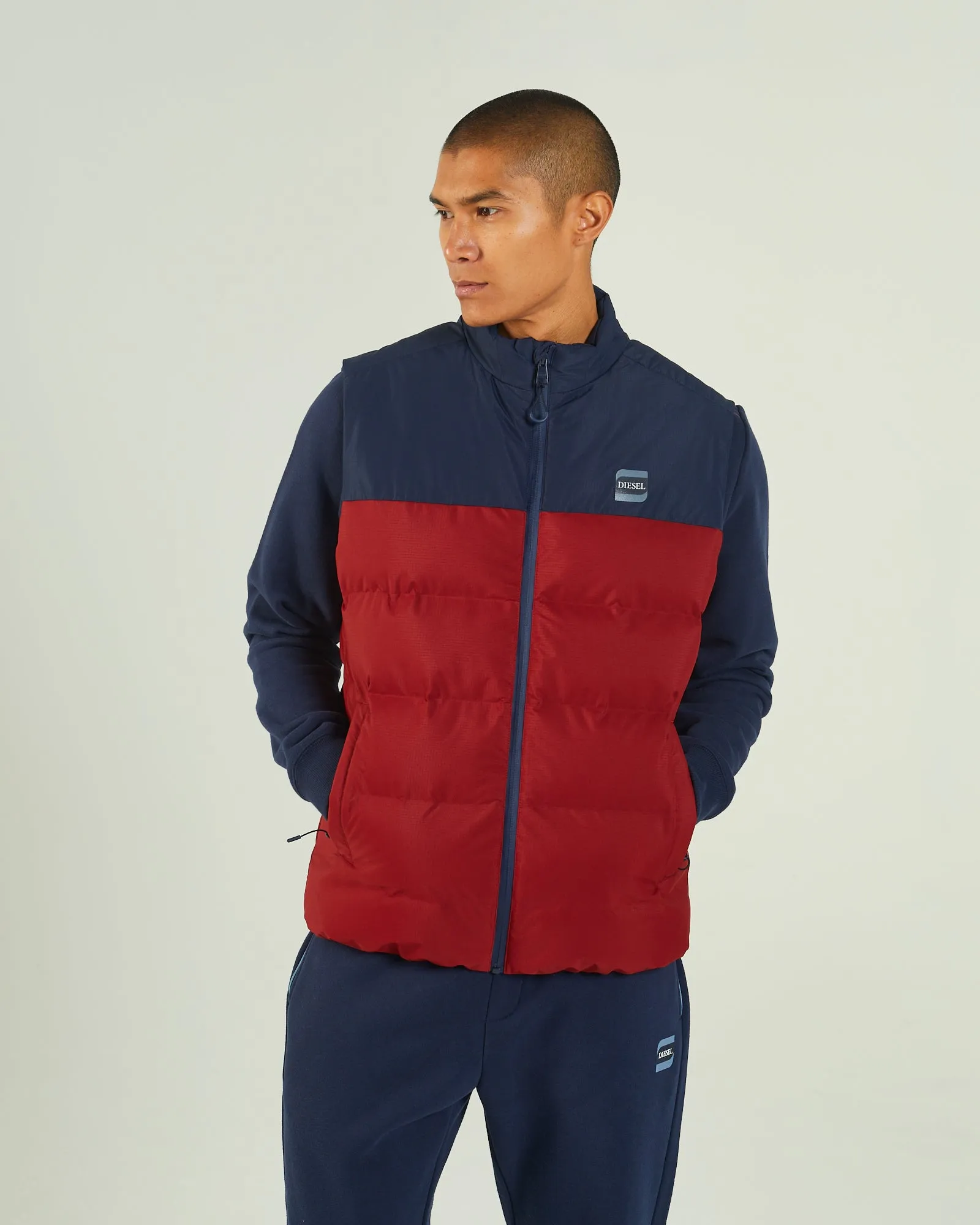 Gaston Gilet Red Dahlia Storm Ready Gear Reversible Layer