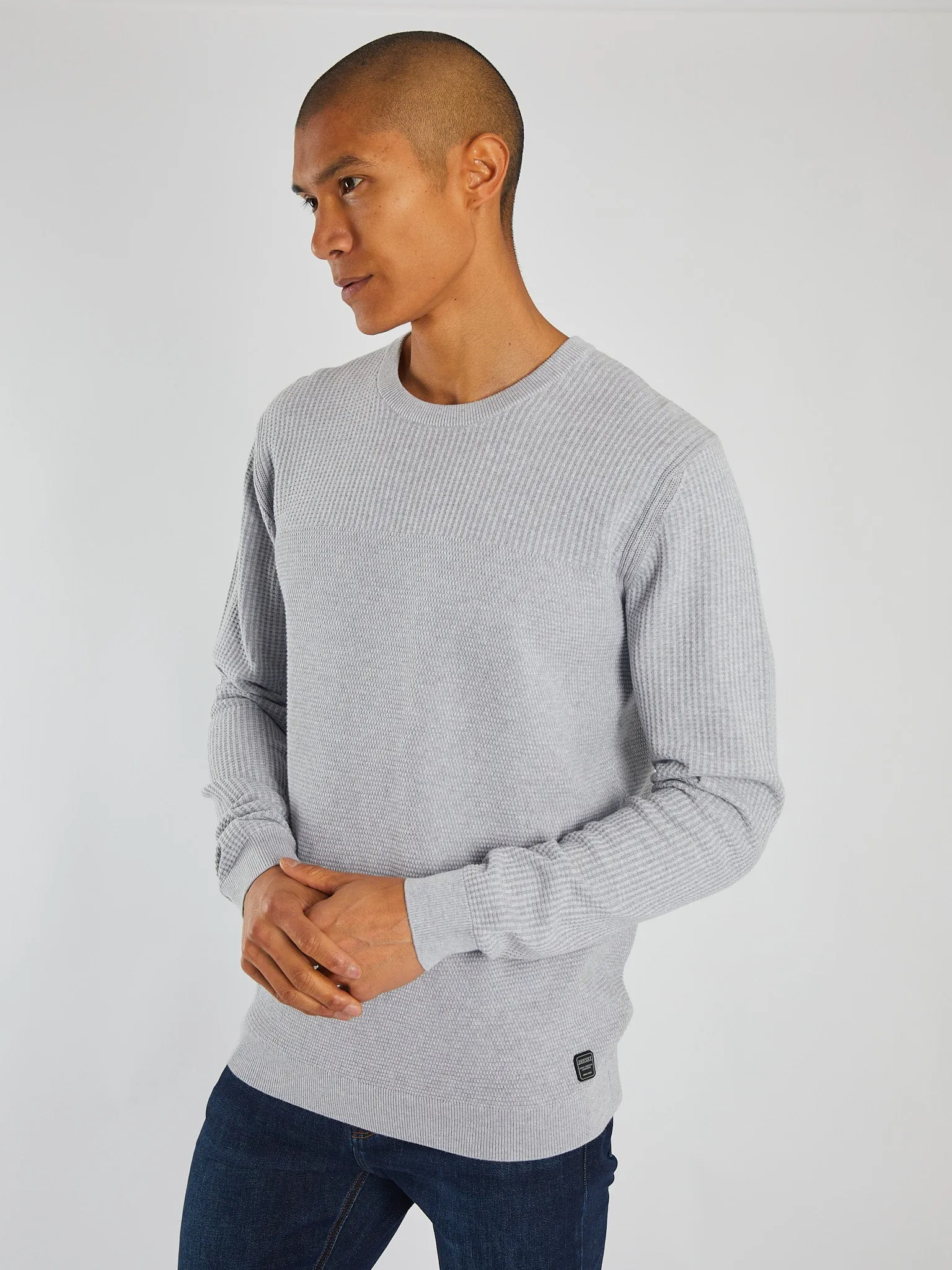 Samson Sweater Grey Marl smooth zipper Layer Comfort