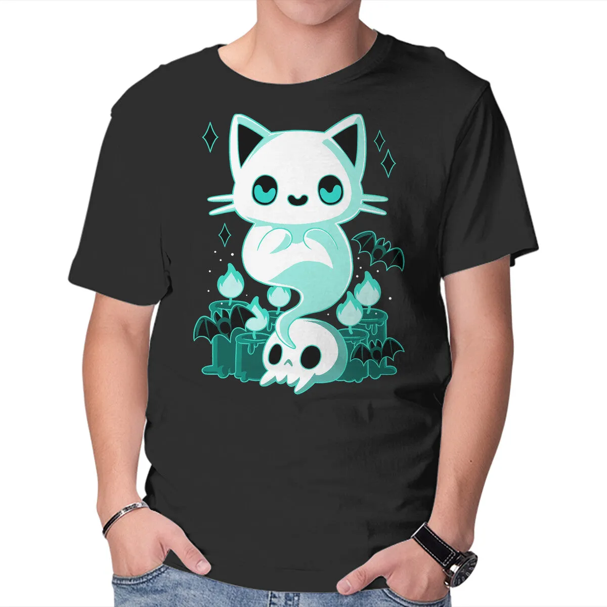 Cozy Waistband Ghost Cat