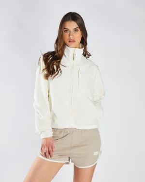Gilly Fleece Hybrid Jacket Soft Ivory Windproof Insulated Coat