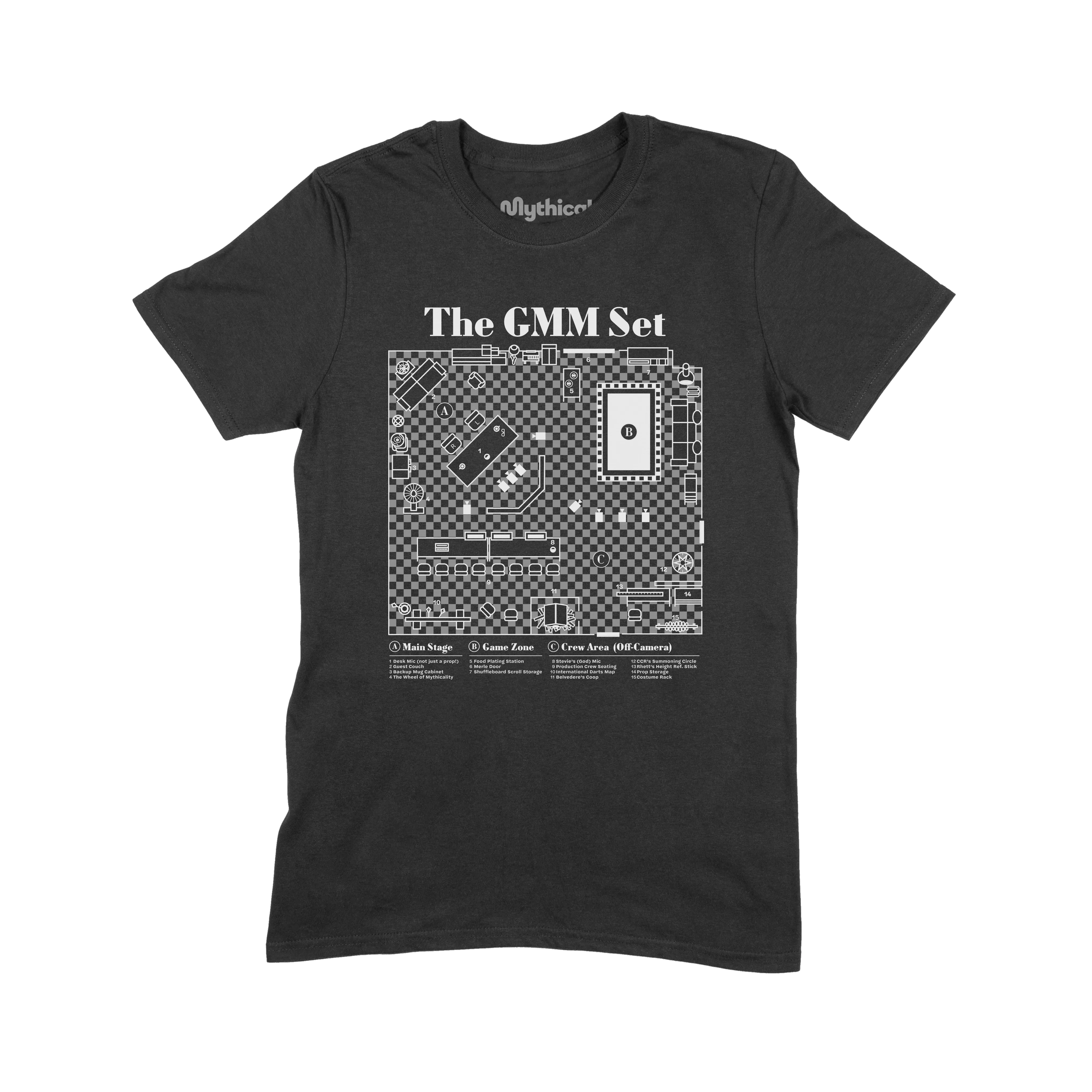 GMM Set Blueprint Tee (Black) Sport Layer Fit Lightweight Fabric