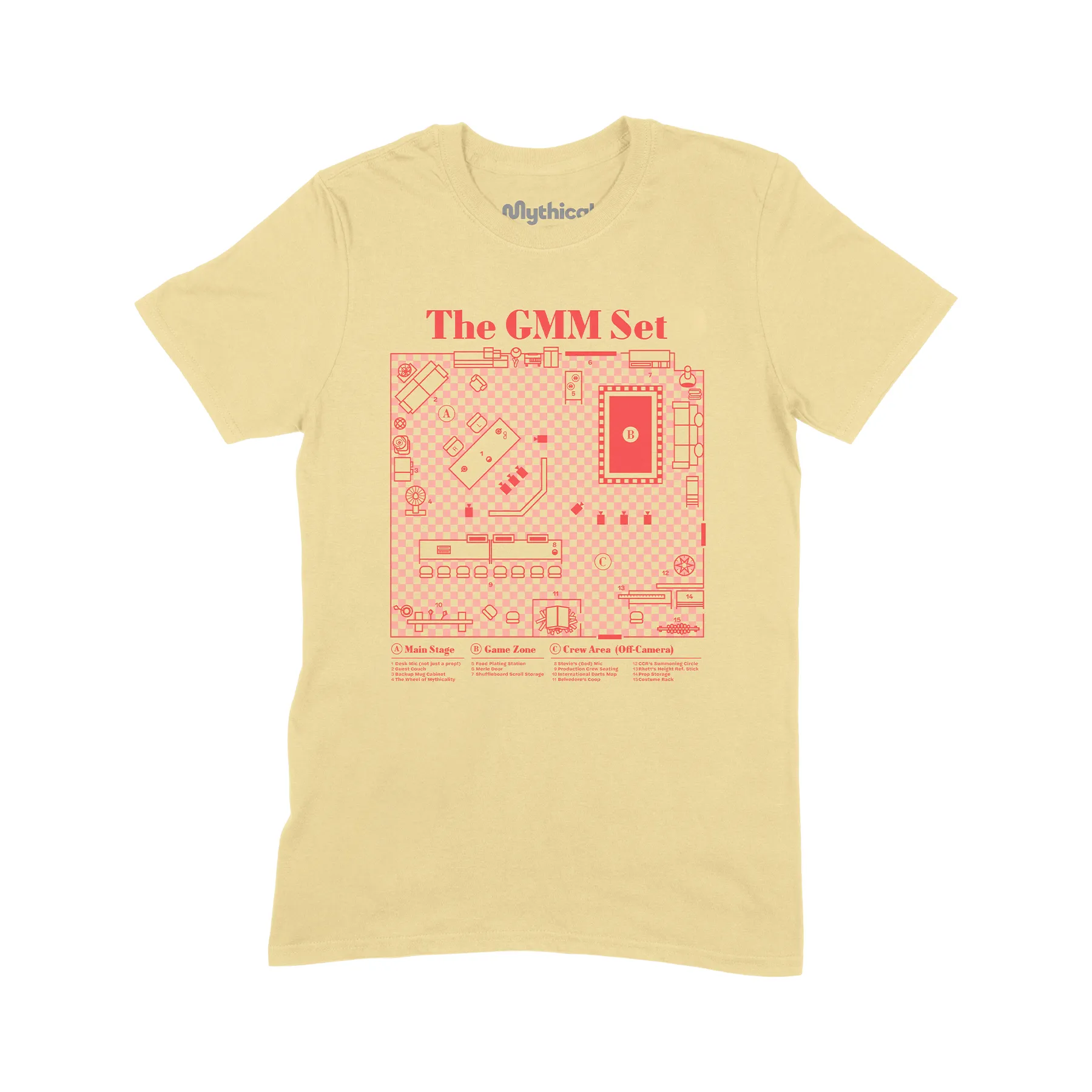 GMM Set Blueprint Tee (Yellow) OversizedSilhouette