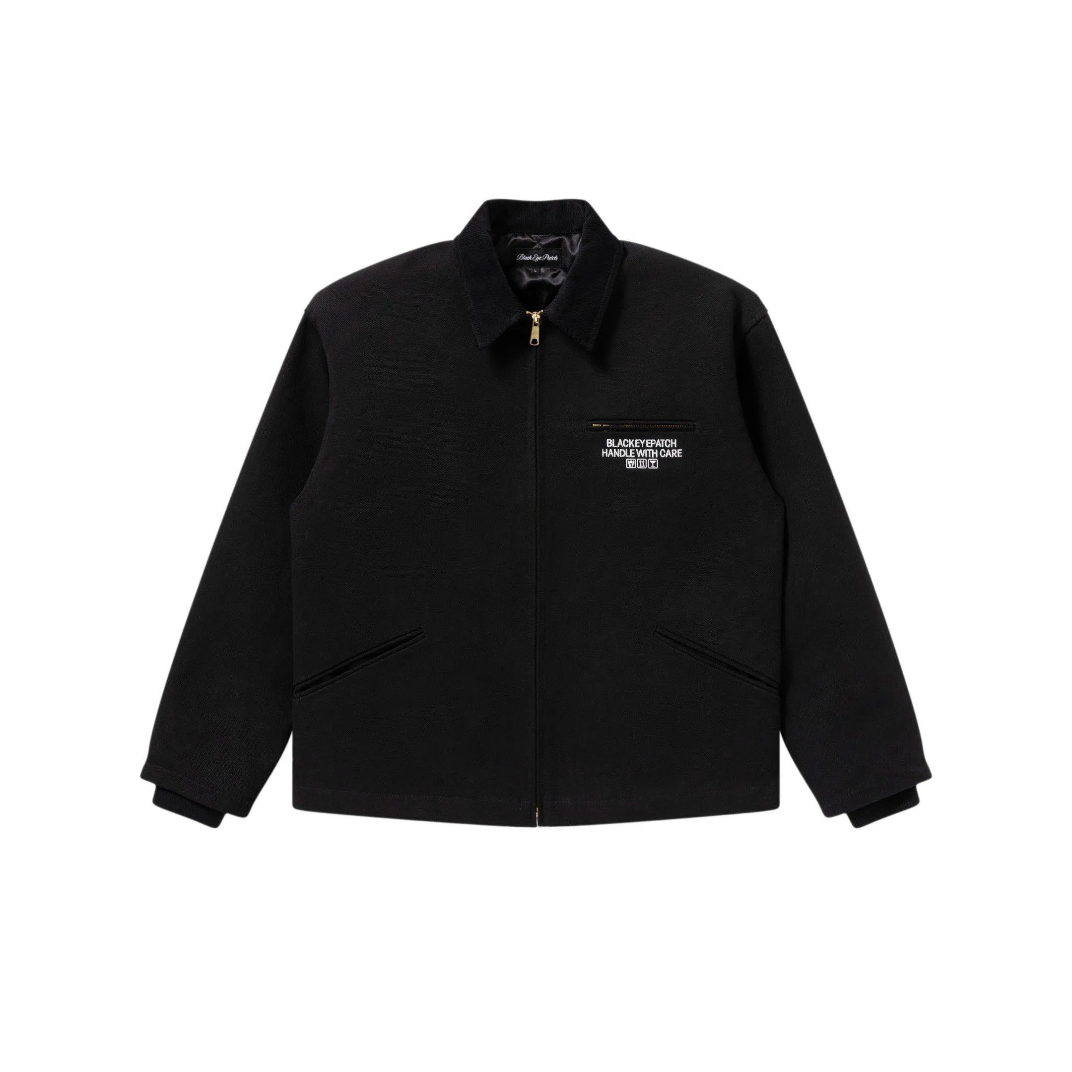 Subtle Fashion Fit fall season HWC LABEL EMBROIDERED DUCK JACKET BLACK