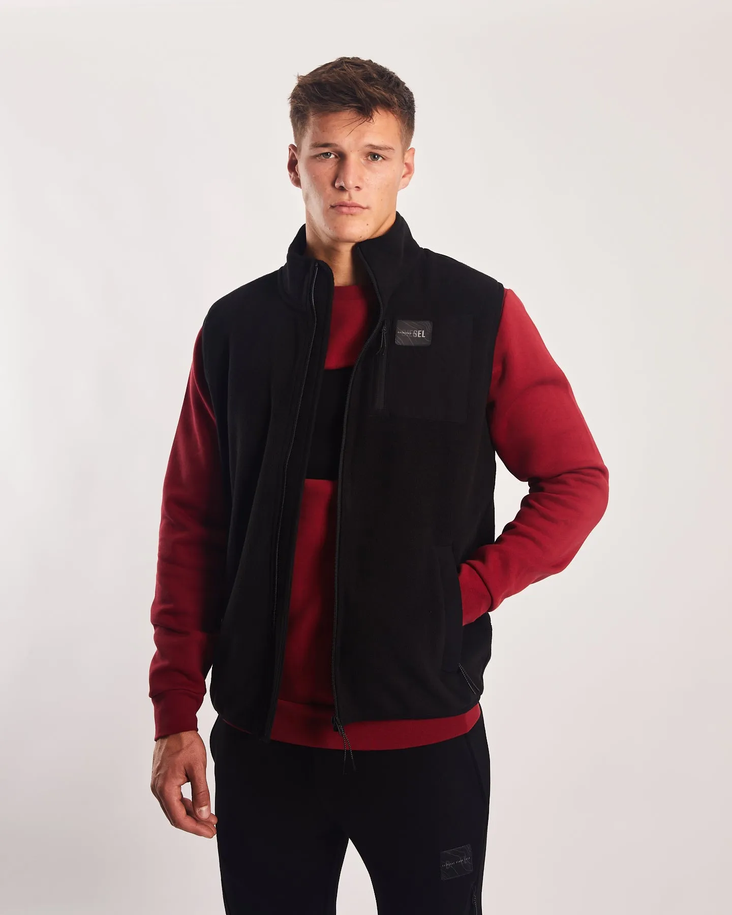 Yavin Fleece Gilet New Black Breathable mesh lining Rainy Day Option