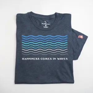 HAPPINESS COMES IN WAVES (UNISEX) Comfortable fit Summer Casual