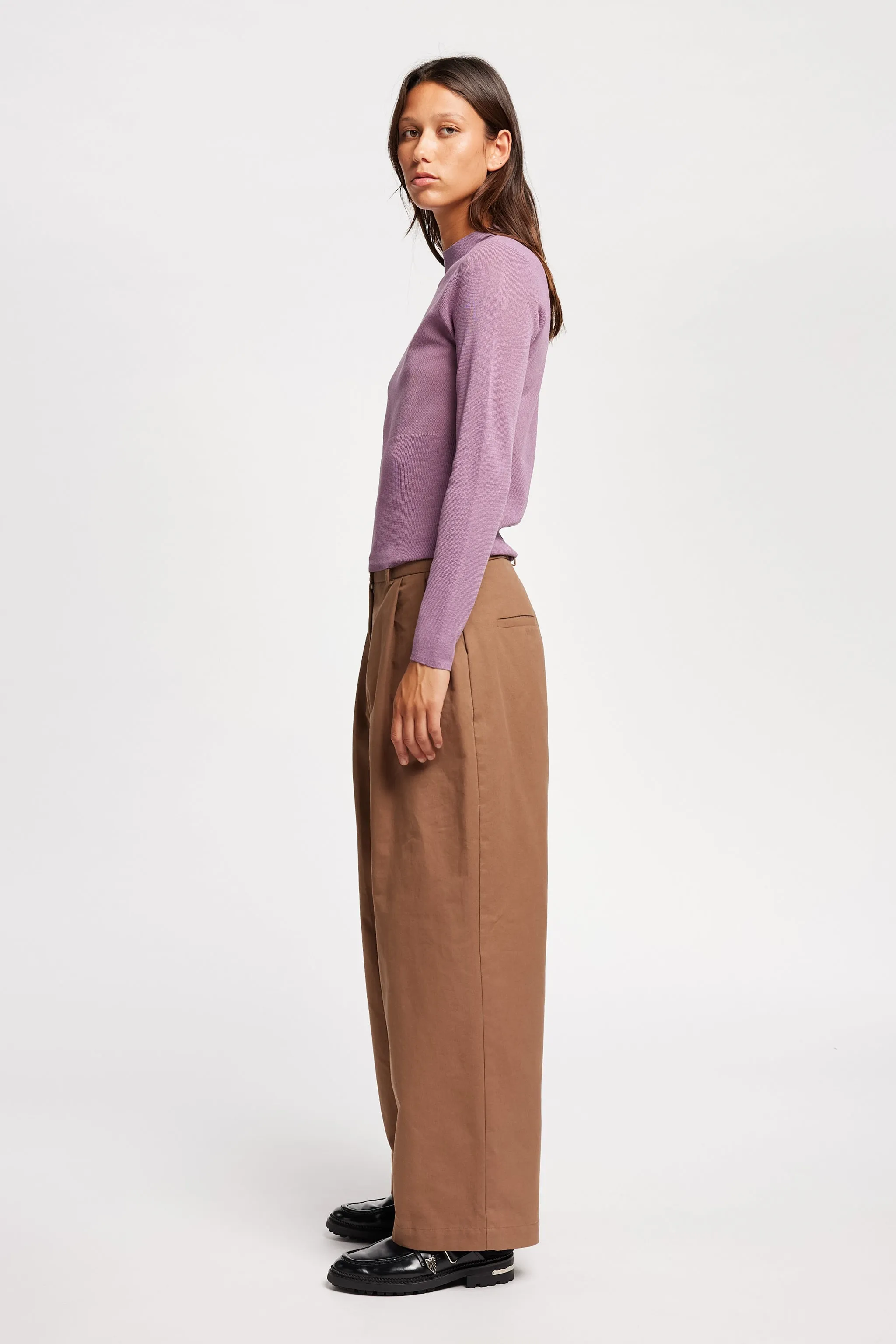 EcoFriendly Material Blend Weight Distribution Tech Clarity Slim Knit Mauve